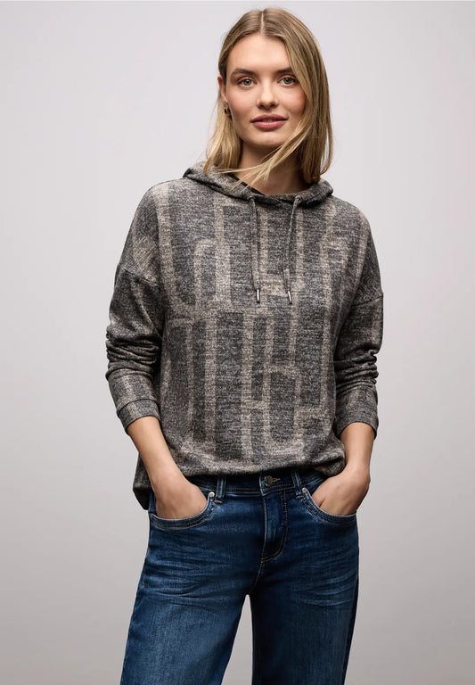 Street One 'Gemustertes Hoodie Shirt' A324424-27103