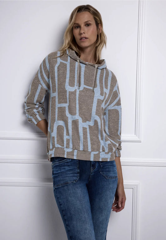 Street One 'Gemustertes Hoodie Shirt' A324424-27149